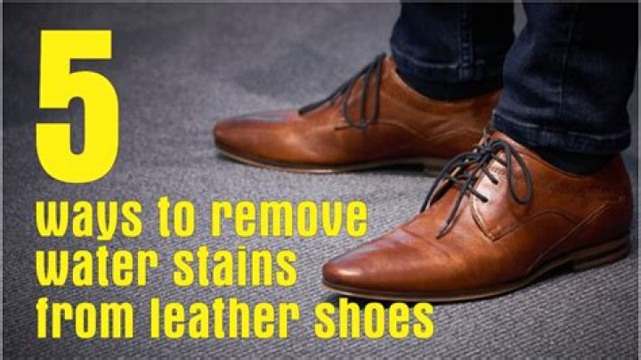 Do water stains come out of leather?