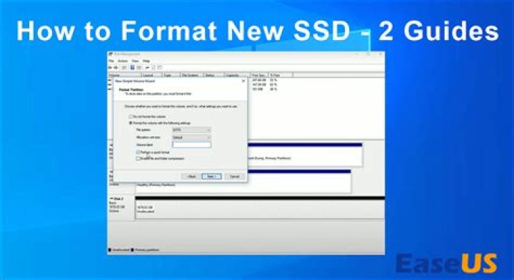 Do you have to format new SSD?