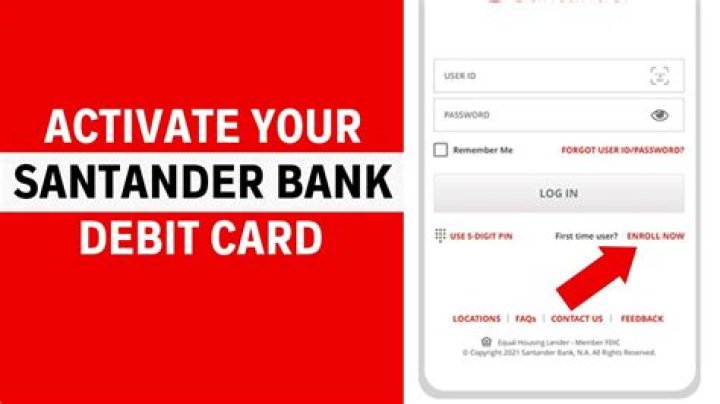 Do you need to activate a Santander debit card?