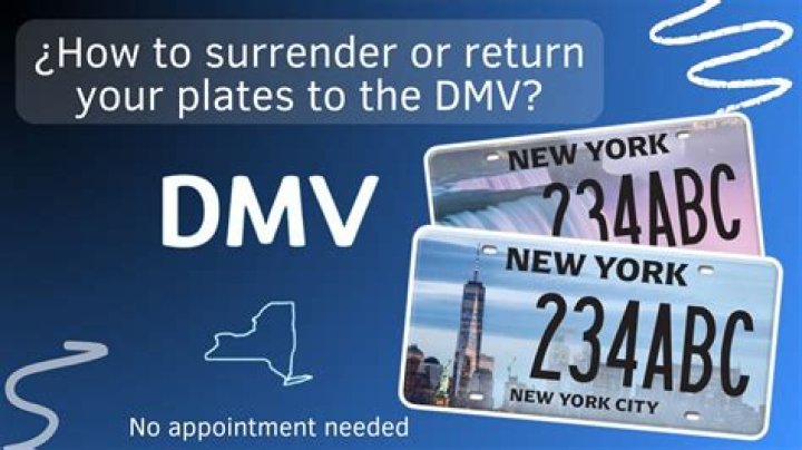 Do you need to return plates in NJ?