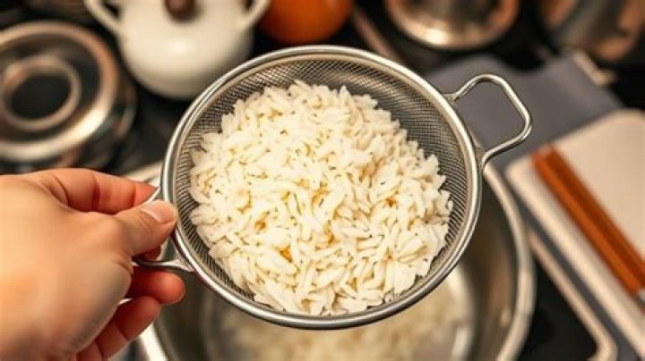 Do you strain rice after cooking?