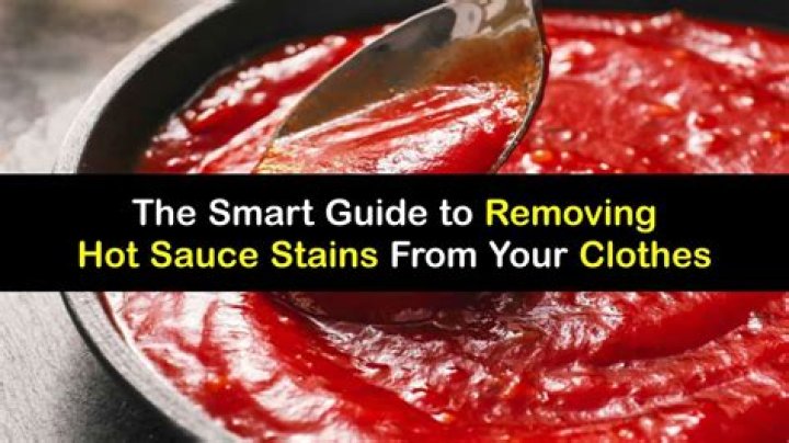 Does chilli sauce come out of clothes?