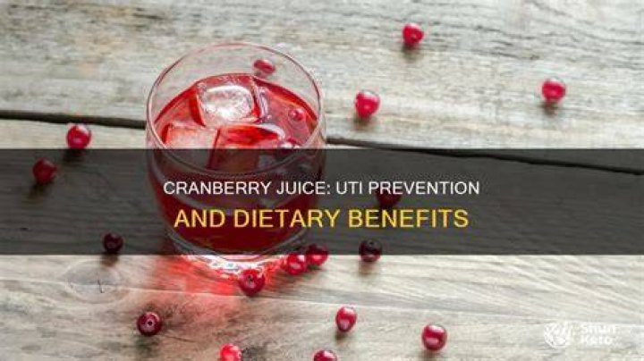 Does cranberry juice help with a UTI?