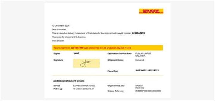 Does DHL give delivery slots?