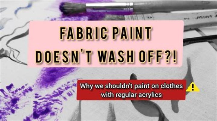 Does fabric paint come off when you wash it?