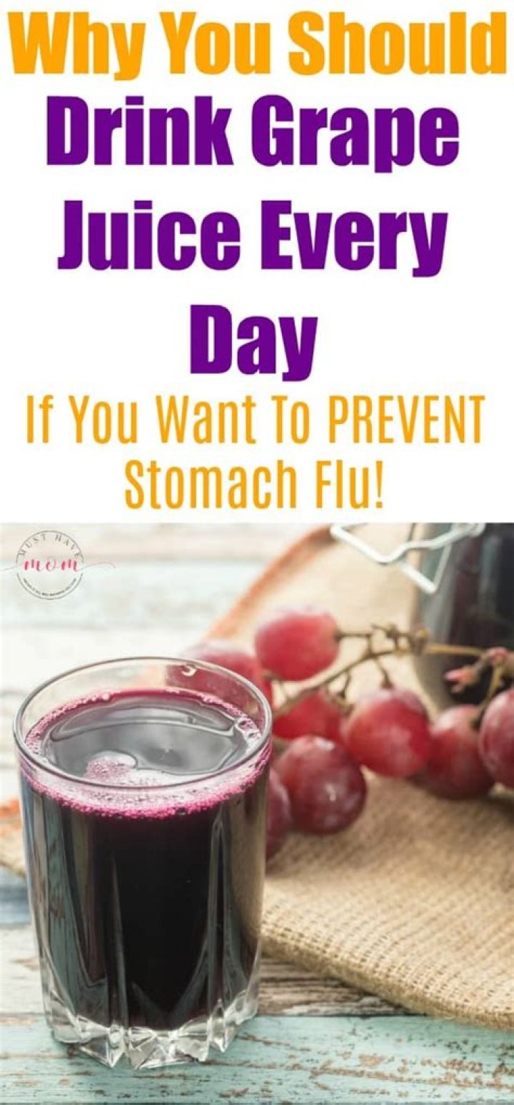 Does grape juice help with stomach virus?