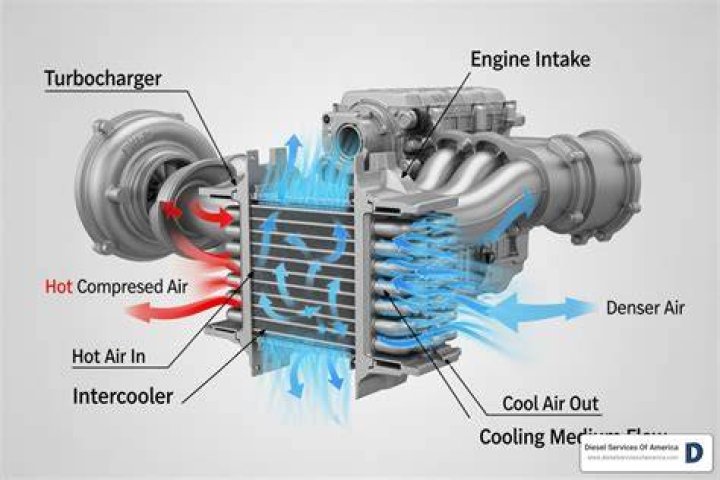 Does oil run through an intercooler?
