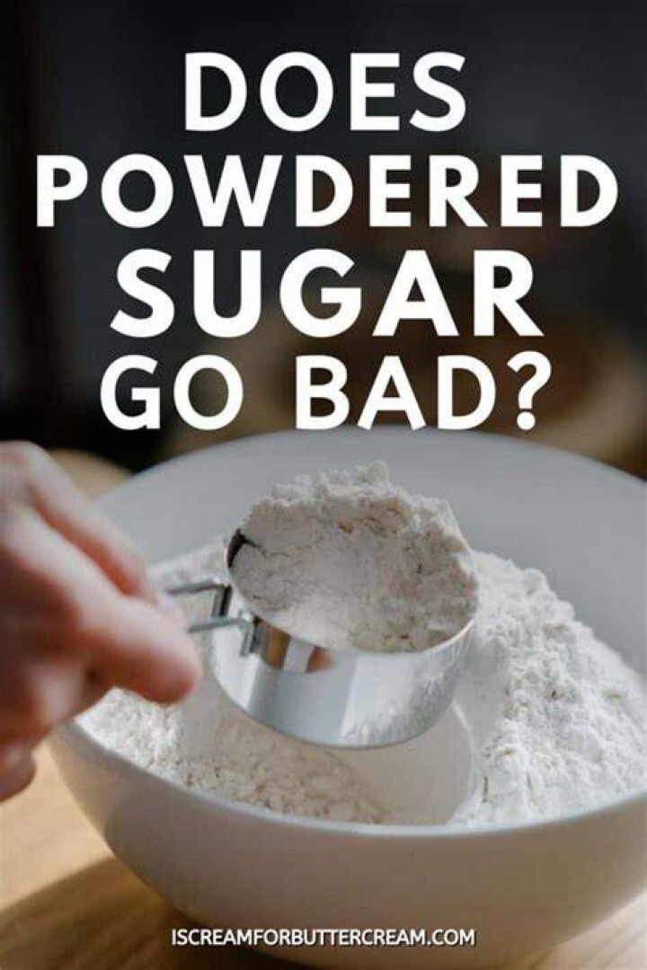 Does powdered sugar go bad?
