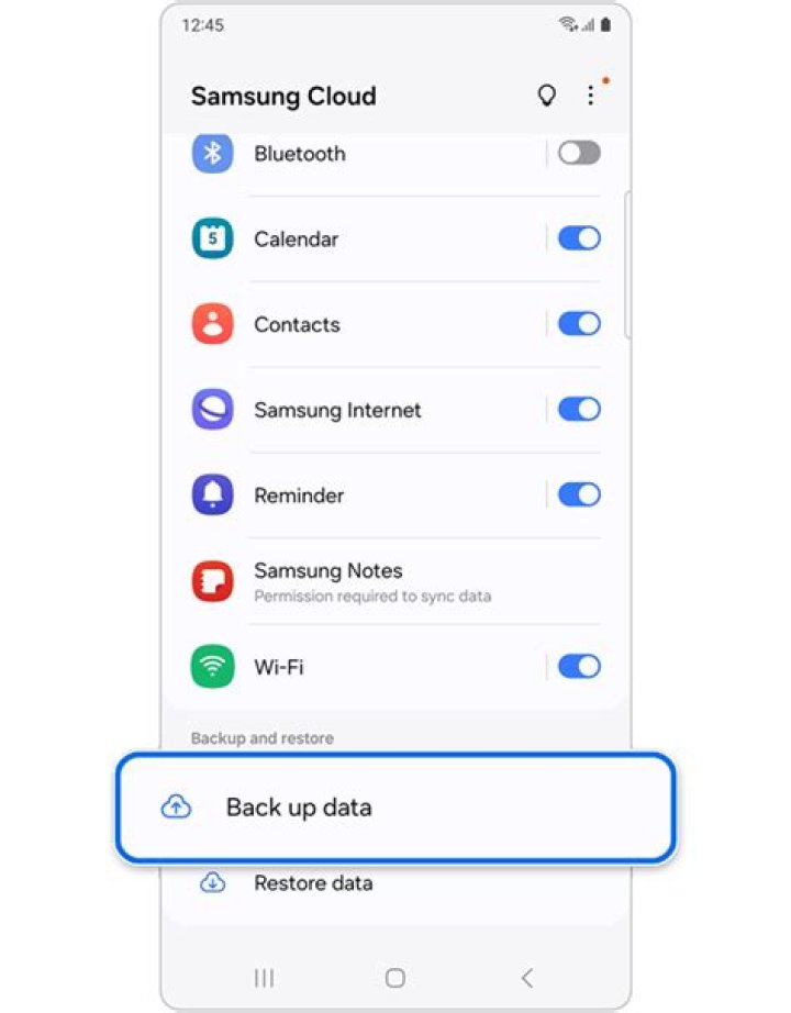 Does Samsung cloud use data?