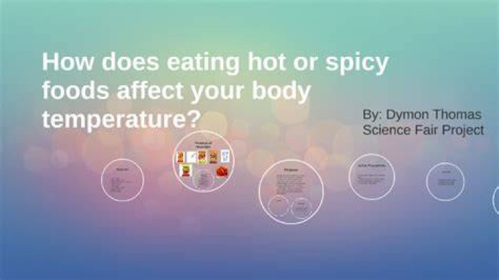 Does spicy food affect body temperature?
