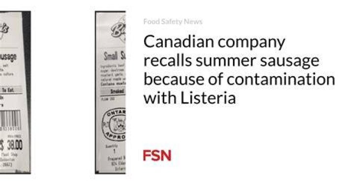 Does summer sausage contain Listeria?