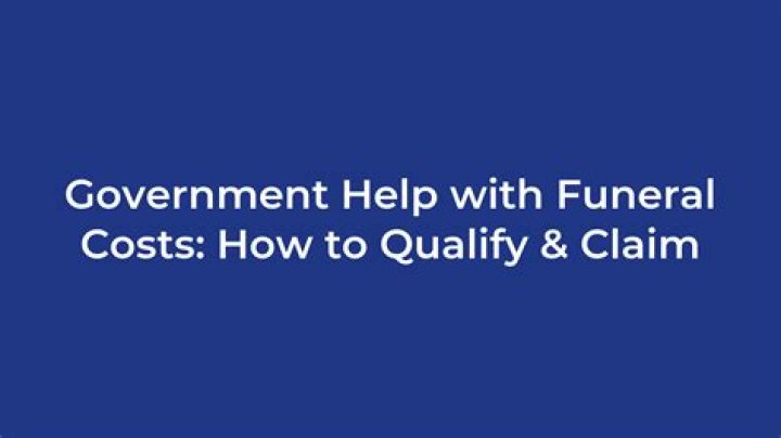 Does the government help with funeral costs?