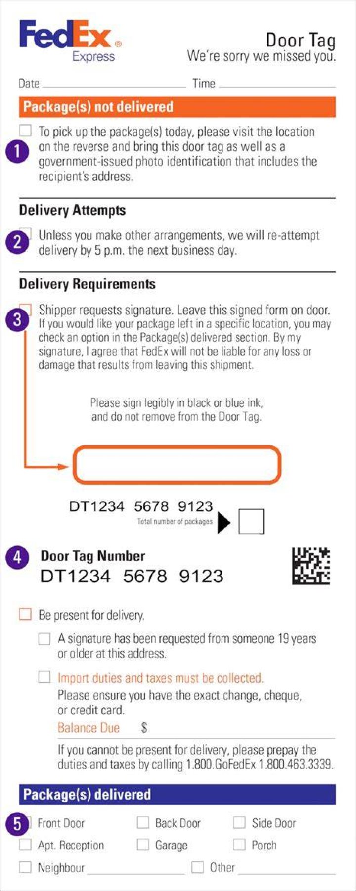 Does Verizon require a signature for delivery?