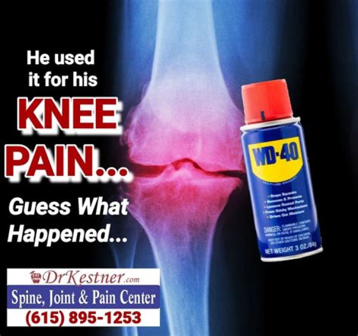 Does wd40 help with joint pain?