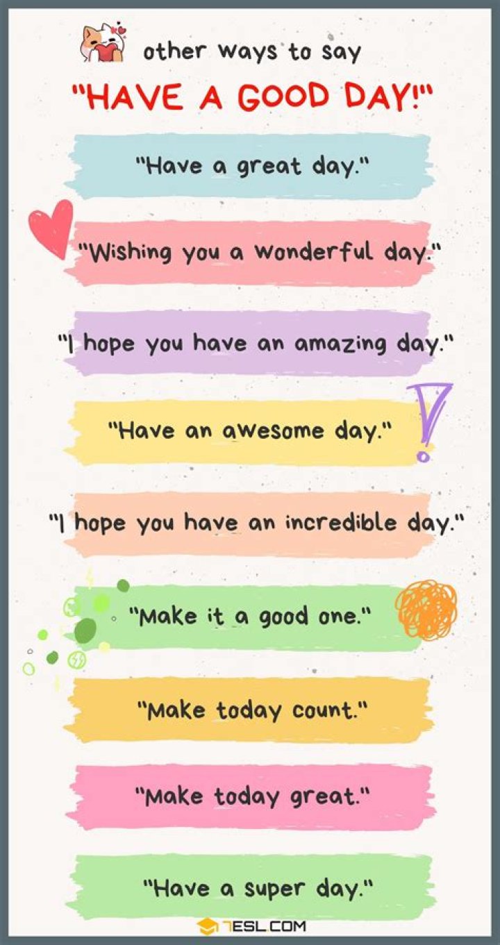 Have a good day today meaning?