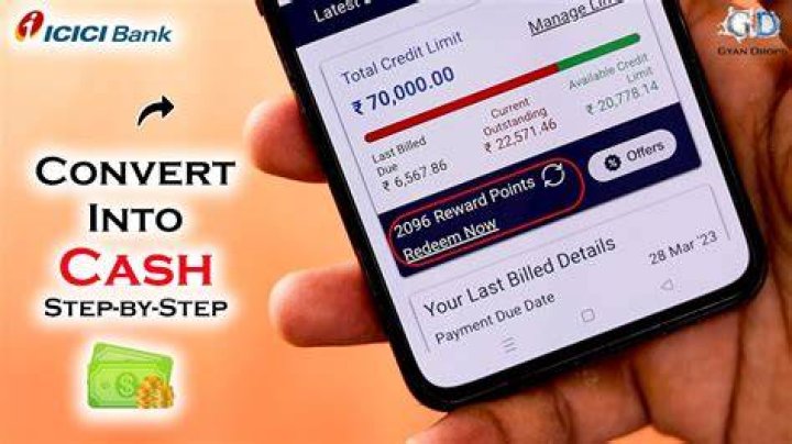 How can I convert my Icici payback points to cash?