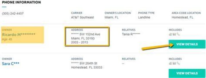 How can I find an address with a phone number?