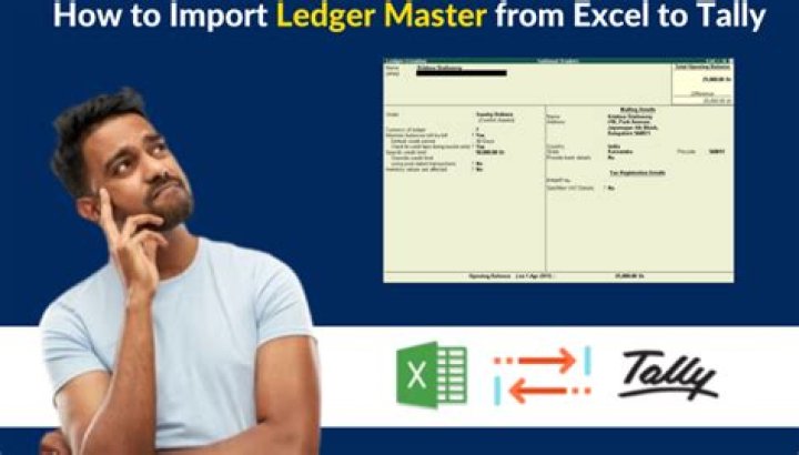 How can I import ledger from Excel to tally?