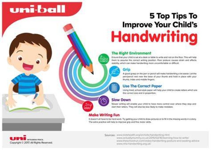 How can I improve my child's handwriting?