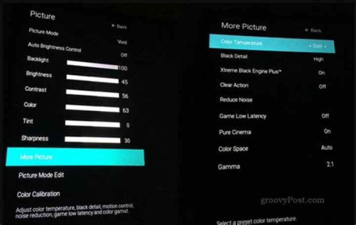 How can I improve the picture quality on my Vizio TV?