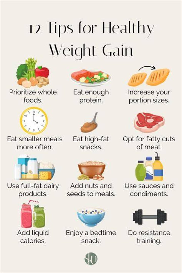 How can I increase weight?