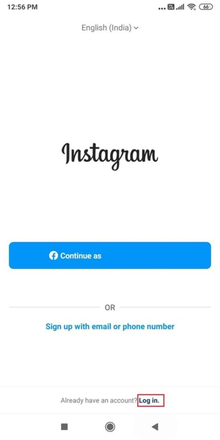 How can I log into Instagram without a phone number?