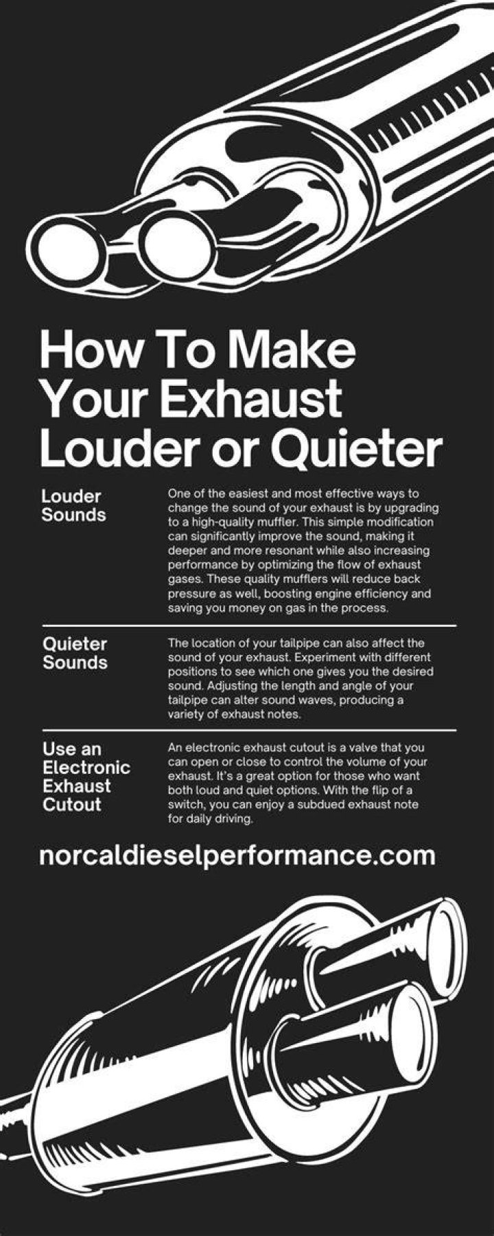 How can I make my bike exhaust louder?