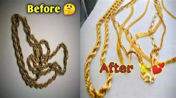 How can I make my gold chain shiny again?