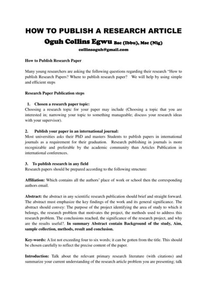 How can I publish my article on Internet?