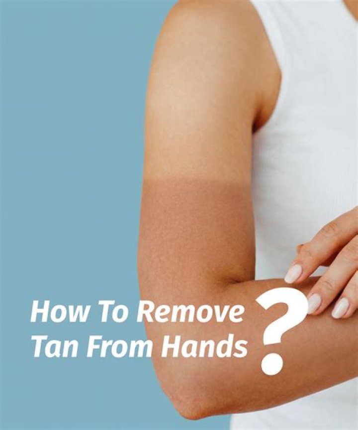 How can I remove tan from my hands fast?
