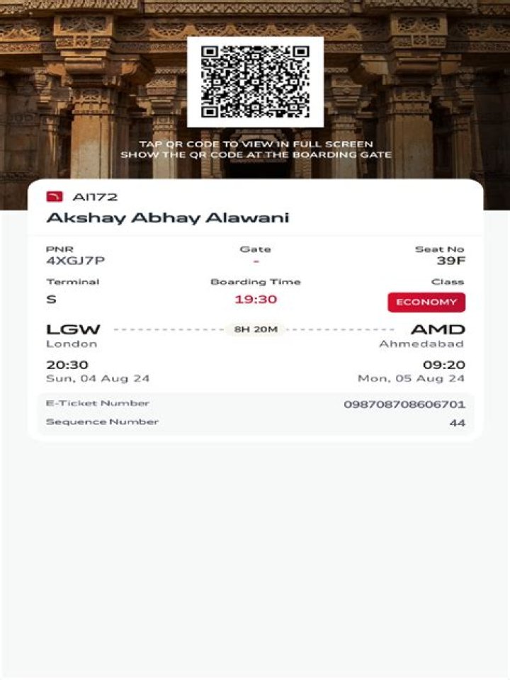 How can I reprint my Air India boarding pass?
