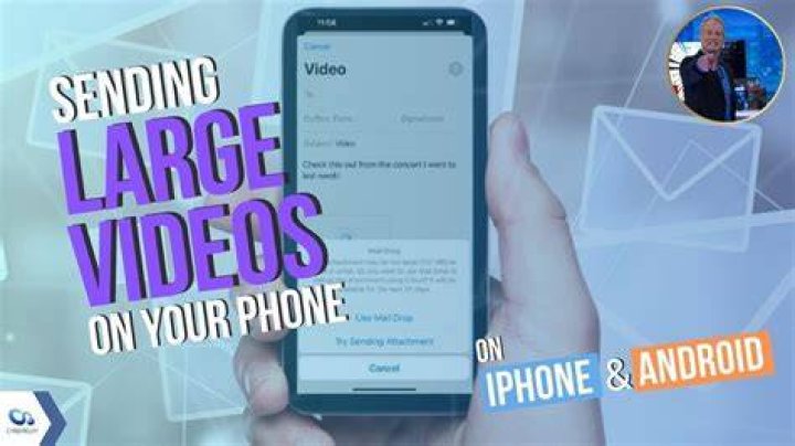 How can I send a large video to someone?
