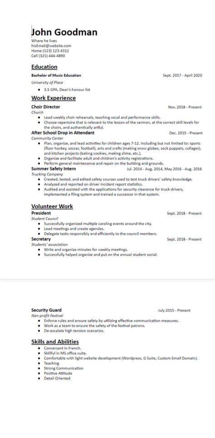 How can I shorten my resume?