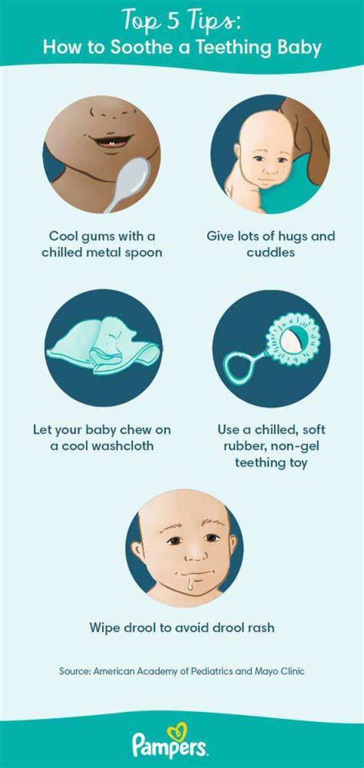 How can I soothe my teething baby at night?