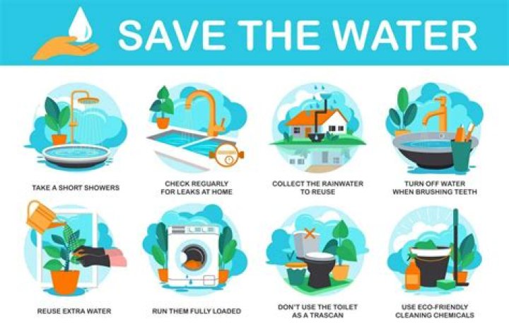 How can we save water while cleaning?