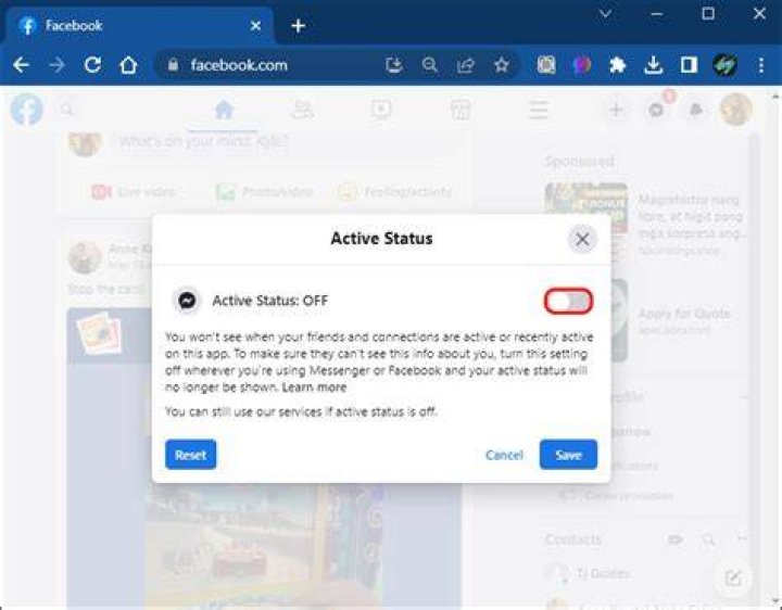 How can you see when someone was last active on Facebook 2019?