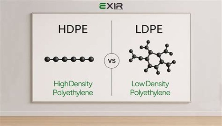 How can you tell the difference between HDPE and LDPE?