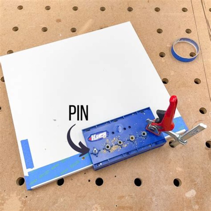 How deep should shelf pin holes be?