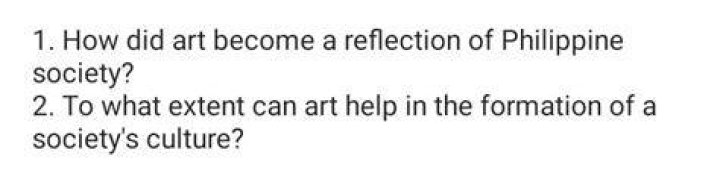 How did art become a reflection of Philippine society?