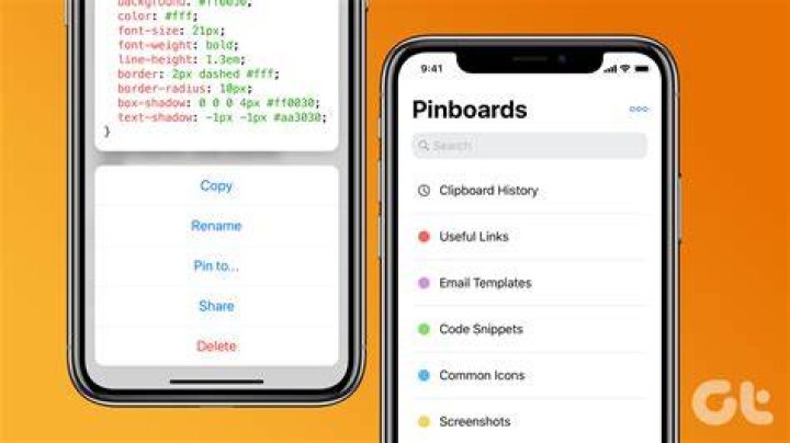 How do I access the clipboard on iOS?