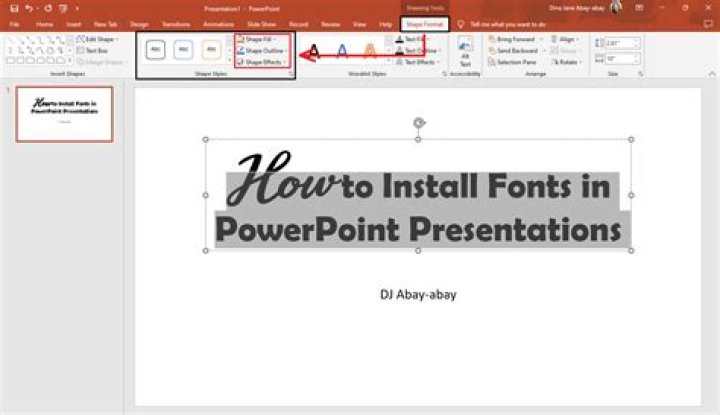 How do I add a font to PowerPoint Mac?