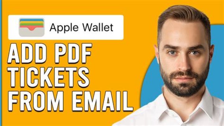 How do I add tickets to my Apple wallet from email?