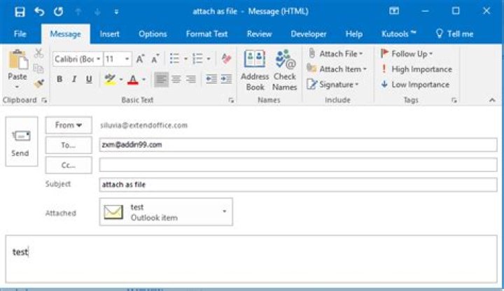 How do I attach an email to another email in Hotmail?