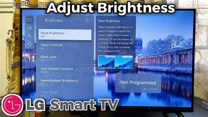 How do I brighten my LG TV?
