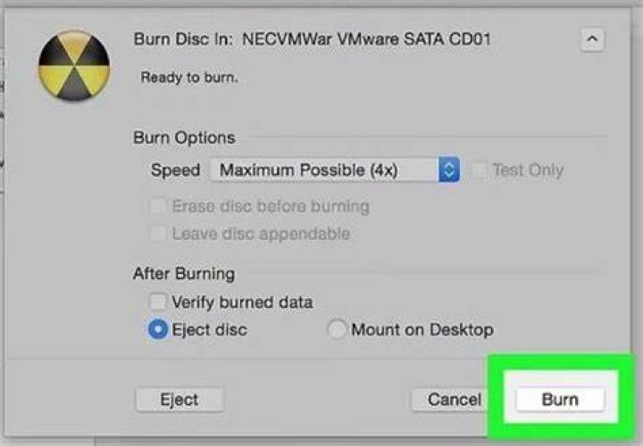 How do I burn ISO to DVD on Mac Sierra?