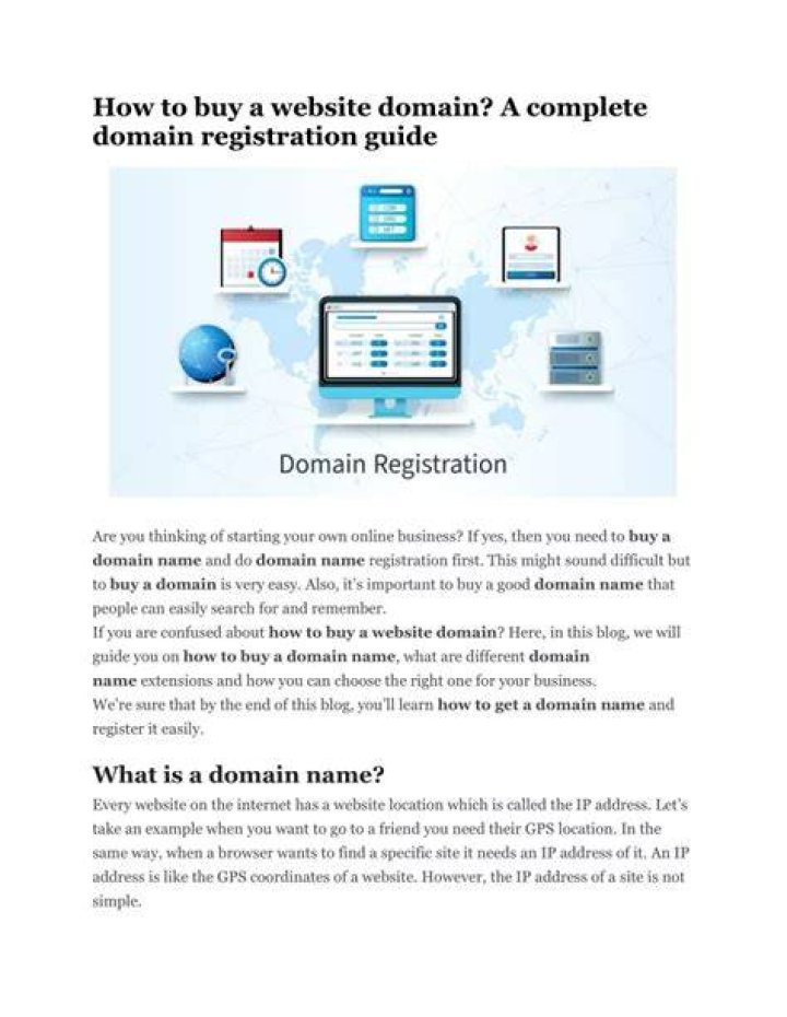 How do I buy a website domain com?