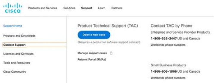 How do I call Cisco TAC?