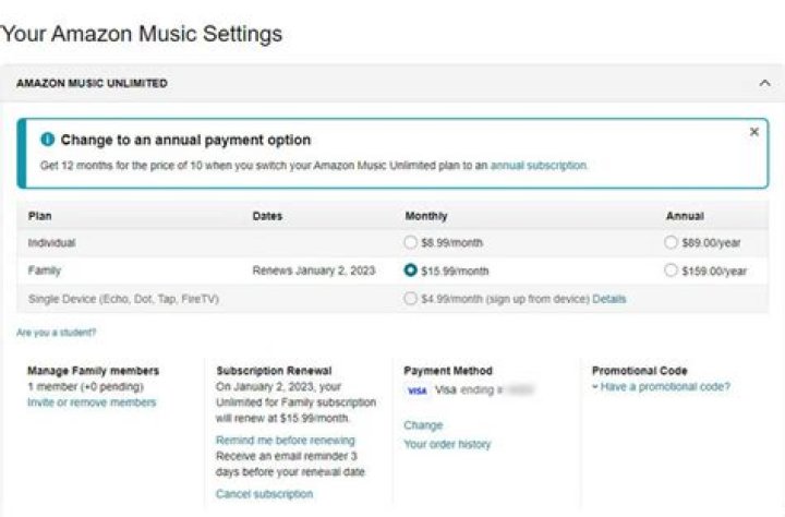 How do I cancel Amazon Music Unlimited Alexa?