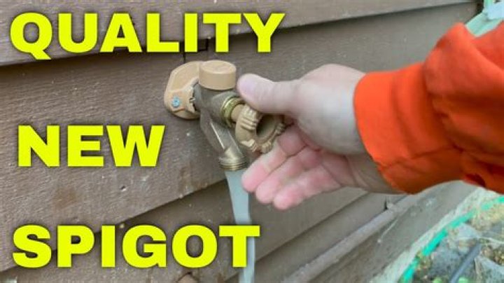 How do I change a water spigot handle?