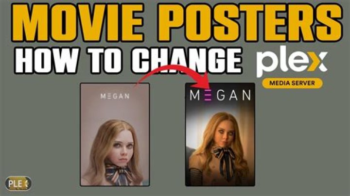 How do I change movie poster in Plex?